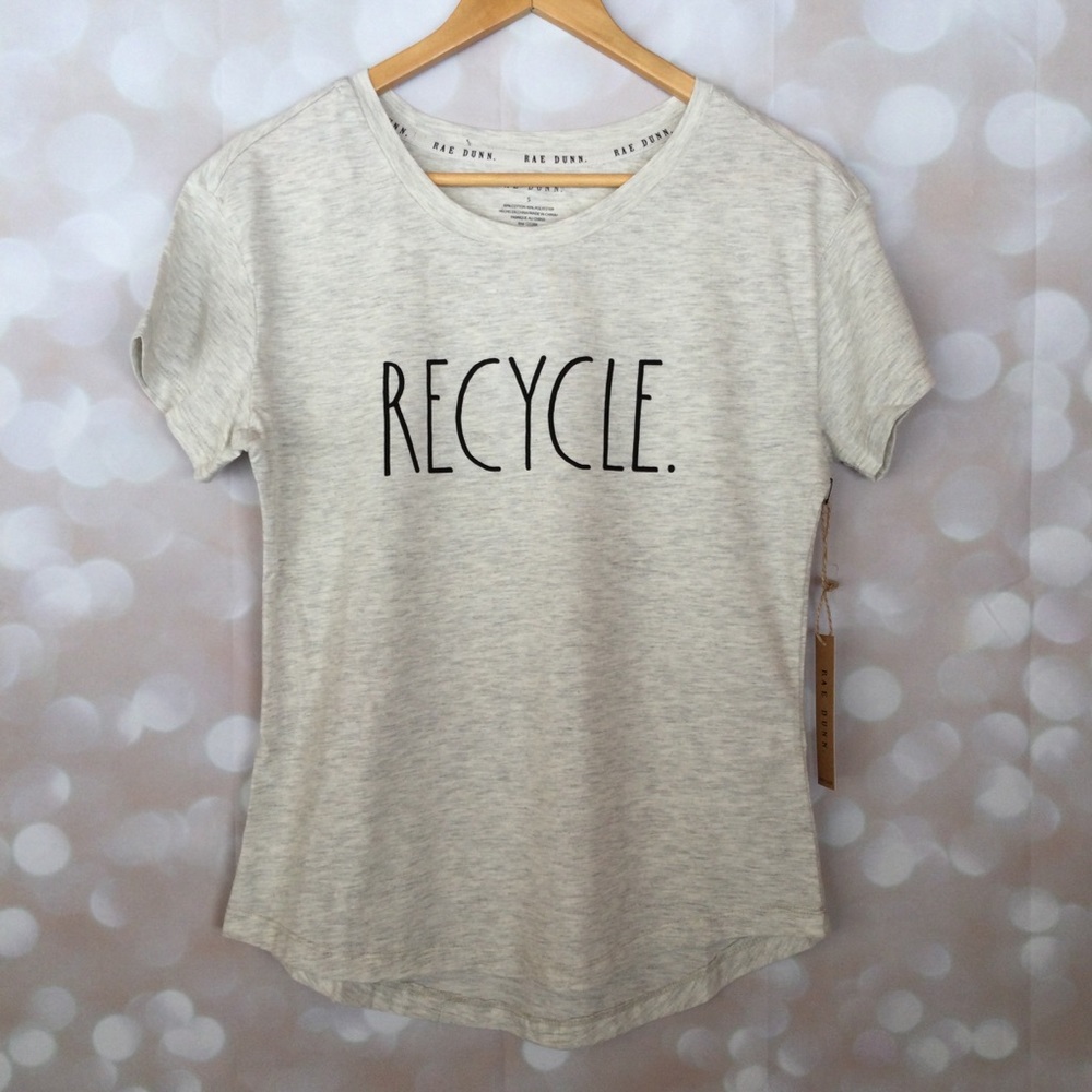 Rae Dunn “Recycle” Tee NWOT ZB